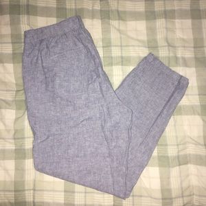 👖UNIQLO | LINEN COTTON TAPERED PANTS M